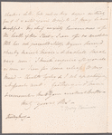Mary Skinner to Anna Maria Porter, autograph letter signed
