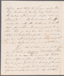 W. H. Neville to Anna Maria Porter, autograph letter signed