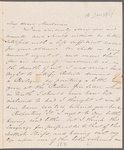 Thomas Streatfeild to Anna Maria Porter, autograph letter signed