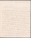 Margaret Holford to Miss Porter, autograph letter signed