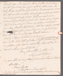 Margaret Holford to Miss Porter, autograph letter signed
