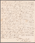 John Johnson to Mrs. Porter, autograph letter signed