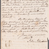 John Johnson to Mrs. Porter, autograph letter signed