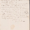 George Lamb to Mary Kean, letter (copy)