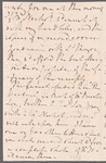 William Waldegrave, Lord Radstock to Jane Porter, autograph letter signed