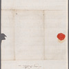 William Waldegrave, Lord Radstock to Jane Porter, autograph letter signed