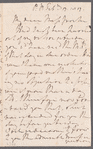 William Waldegrave, Lord Radstock to Jane Porter, autograph letter