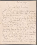 William Waldegrave, Lord Radstock to Jane Porter, autograph letter signed