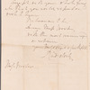 William Waldegrave, Lord Radstock to Jane Porter, autograph letter signed