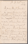 William Waldegrave, Lord Radstock to Jane Porter, autograph letter signed