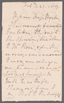 William Waldegrave, Lord Radstock to Jane Porter, autograph letter signed