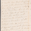 Charles James to Mrs. Porter, autograph letter signed