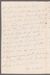 Charles James to Mrs. Porter, autograph letter signed