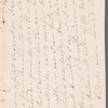 Charles James to Mrs. Porter, autograph letter signed