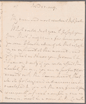 William Waldegrave, Lord Radstock to Jane Porter, autograph letter signed