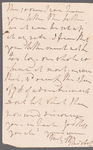 William Waldegrave, Lord Radstock to Jane Porter, autograph letter signed