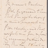 William Waldegrave, Lord Radstock to Jane Porter, autograph letter signed