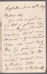 Jane Porter to John Taylor, autograph letter signed