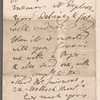Jane Porter to John Taylor, autograph letter signed