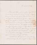 Eugénie Moreau to Jane Porter, autograph letter signed