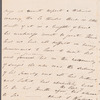 Mary Brydges to Miss Porter, autograph letter signed