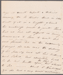 Mary Brydges to Miss Porter, autograph letter signed