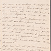 Mary Brydges to Miss Porter, autograph letter signed