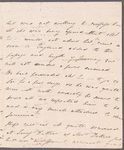 Mary Brydges to Miss Porter, autograph letter signed
