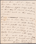 Mary Brydges to Miss Porter, autograph letter signed