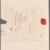 Mary Brydges to Miss Porter, autograph letter signed