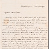 Frederick William Campbell to Jane Porter, autograph letter signed