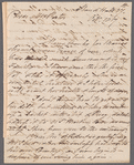 John Johnson to Mrs. Porter, autograph letter signed