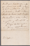 Jane Porter to John Taylor, autograph letter signed