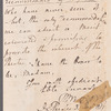 Peter Moore to Jane Porter, autograph letter signed
