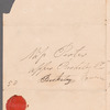 Mary Kean to Miss Porter, autograph letter signed