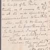 Peter Moore to Jane Porter, autograph letter signed