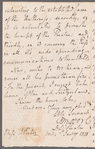 Peter Moore to Jane Porter, autograph letter signed