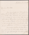 William Frederick, Duke of Gloucester to Jane Porter, autograph letter signed