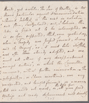 Peter Moore to Jane Porter, autograph letter signed