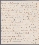 Peter Moore to Jane Porter, autograph letter signed