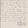 Peter Moore to Jane Porter, autograph letter signed