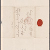 Peter Moore to Jane Porter, autograph letter signed
