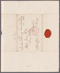 Peter Moore to Jane Porter, autograph letter signed
