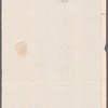 Peter Moore to Jane Porter, autograph letter signed
