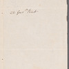 Sir Humphry Davy to Miss Porter, autograph letter third preson