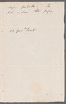 Sir Humphry Davy to Miss Porter, autograph letter third preson