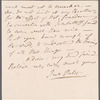 Jane Porter to John Taylor, autograph letter signed