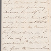 Thomas Graham, Lord Lynedoch to Miss Porter, autograph letter third person