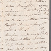Thomas Graham, Lord Lynedoch to Miss Porter, autograph letter third person