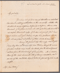 Sir Robert Liston to Jane Porter, autograph letter signed